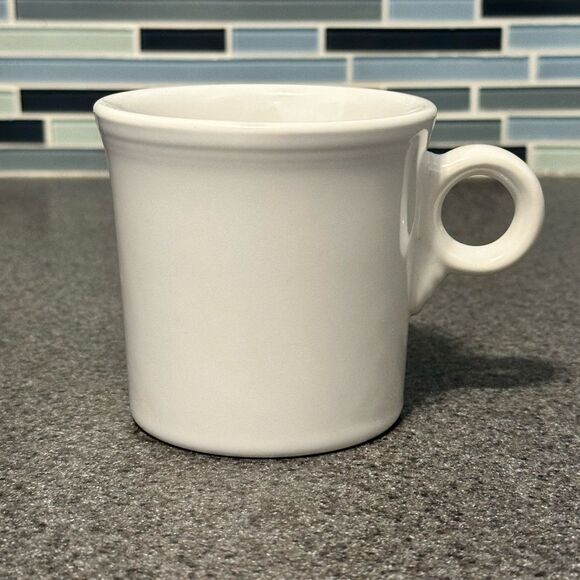 Fiestaware Ring Handled Mug White Color Post 86 Contemporary - Picture 1 of 2
